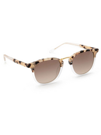 Franklin Sunglasses in Matte Oyster to Crystal 24K Mirrored