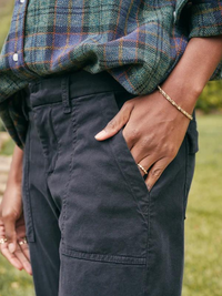 Blackrock Italian Utility Pant in Washed Black