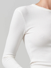 Cropped Faena Crewneck In Pashmina