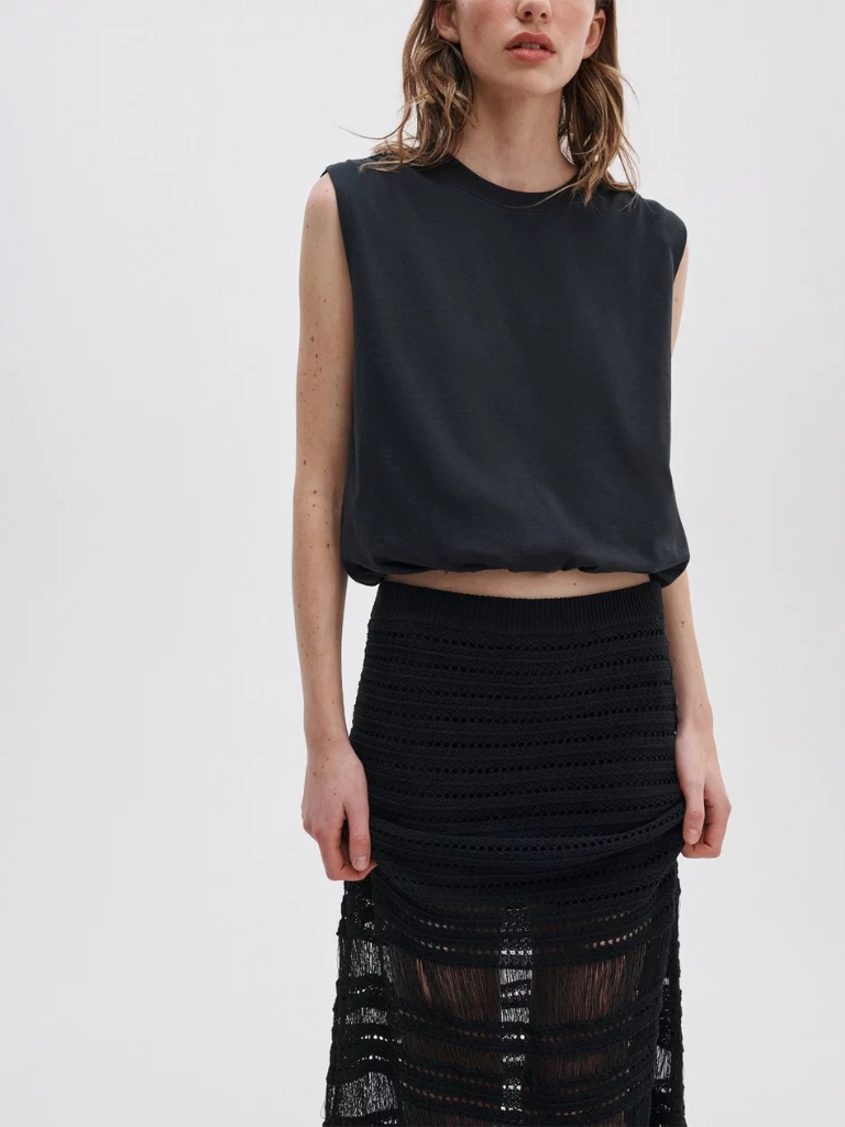 Britt Maxi Skirt in Black
