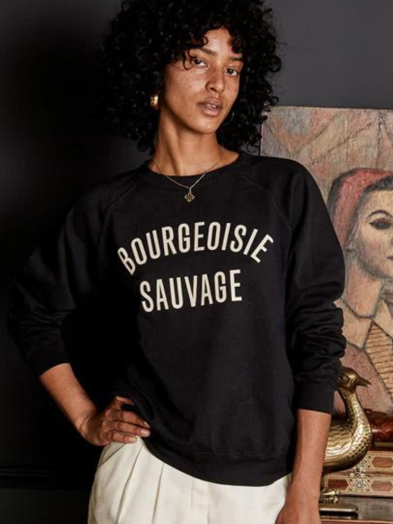 Bourgeoisie Sauvage Sweatshirt in Black