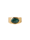 Free Form Emerald Ring in Gold