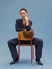 Lune Bag in Tan Leopard
