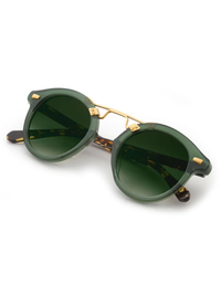 STL II Sunglasses in Bottle Green + Zulu 24K