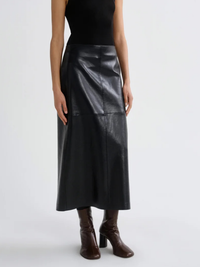 Hikson Recycled Leather Skirt in Detox
