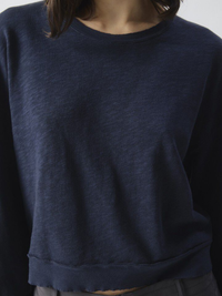 Sonoma Long Sleeve Crew T-Shirt in Vintage Navy