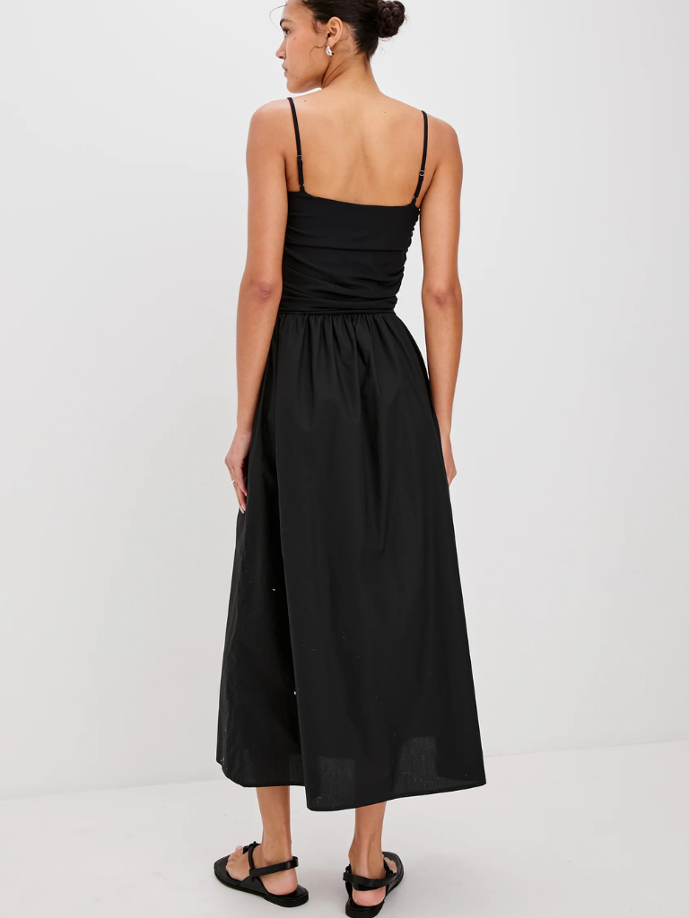 Fisher Midi Dress in Black