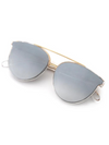 Clio Nylon Sunglasses in Crystal 24K Mirrored