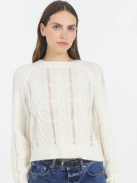 Charlotte Crewneck in Ivory