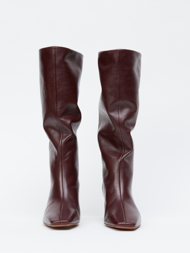 Astor Slouch Boots in Bordeaux
