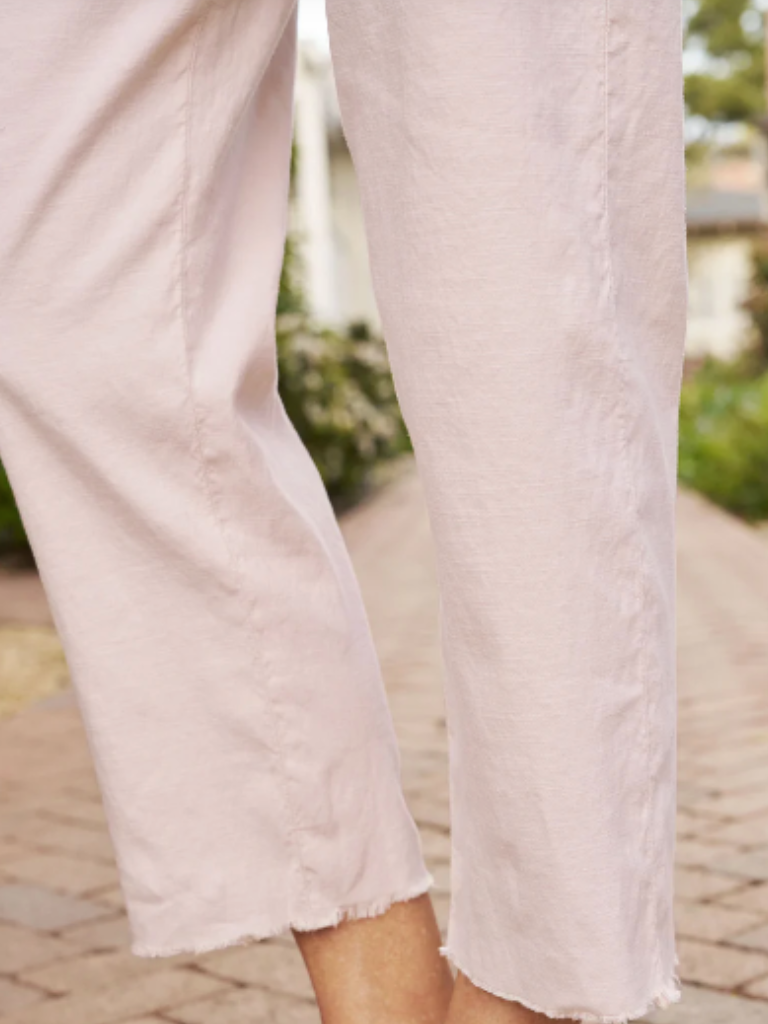 Kinsale Italian Performance Linen Pant in Seashell