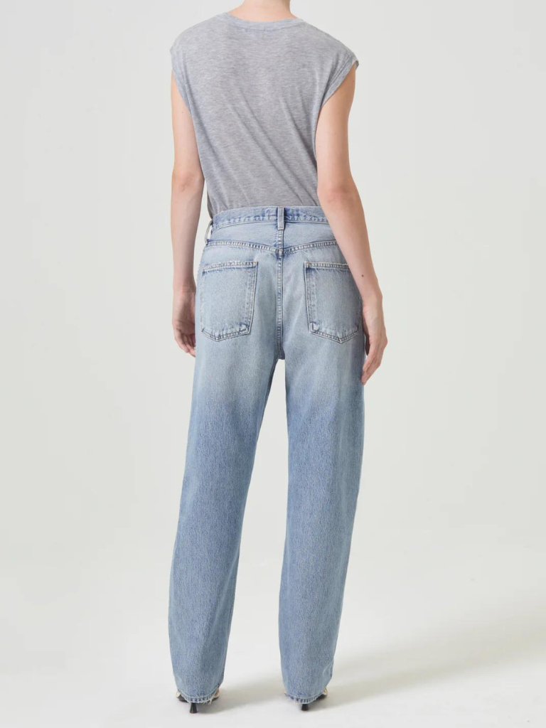 90's Mid-Rise Straight Jean in Threadbare