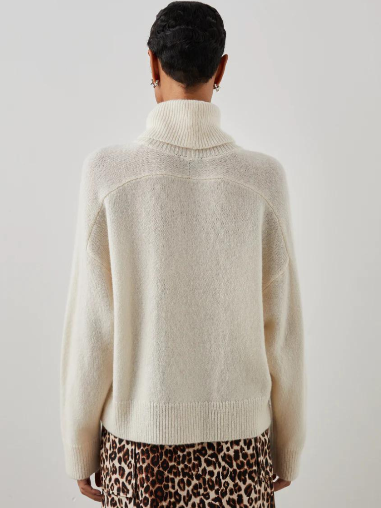 Estelle Turtleneck Sweater in Ivory