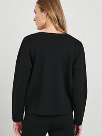 Hollyn V-Neck Sweater in Black