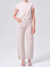 Ren High Rise Wide Leg Jean in Foundation