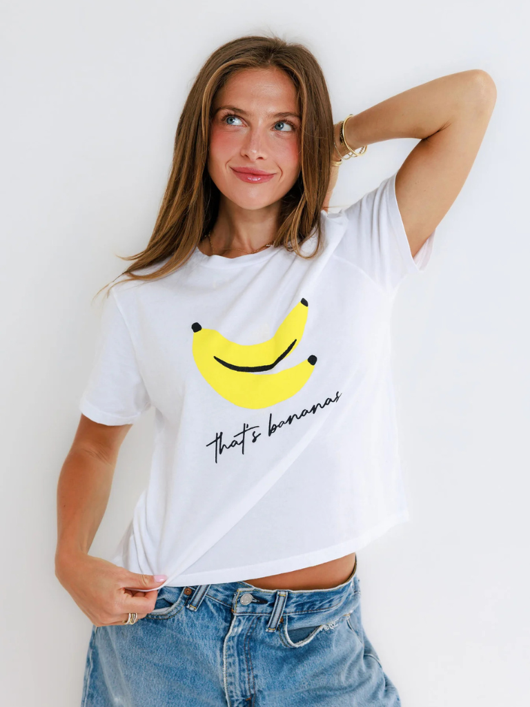 That's Bananas Tee in White