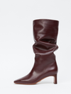 Astor Slouch Boots in Bordeaux