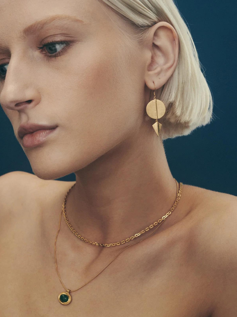 Aegean Earrings in Gold