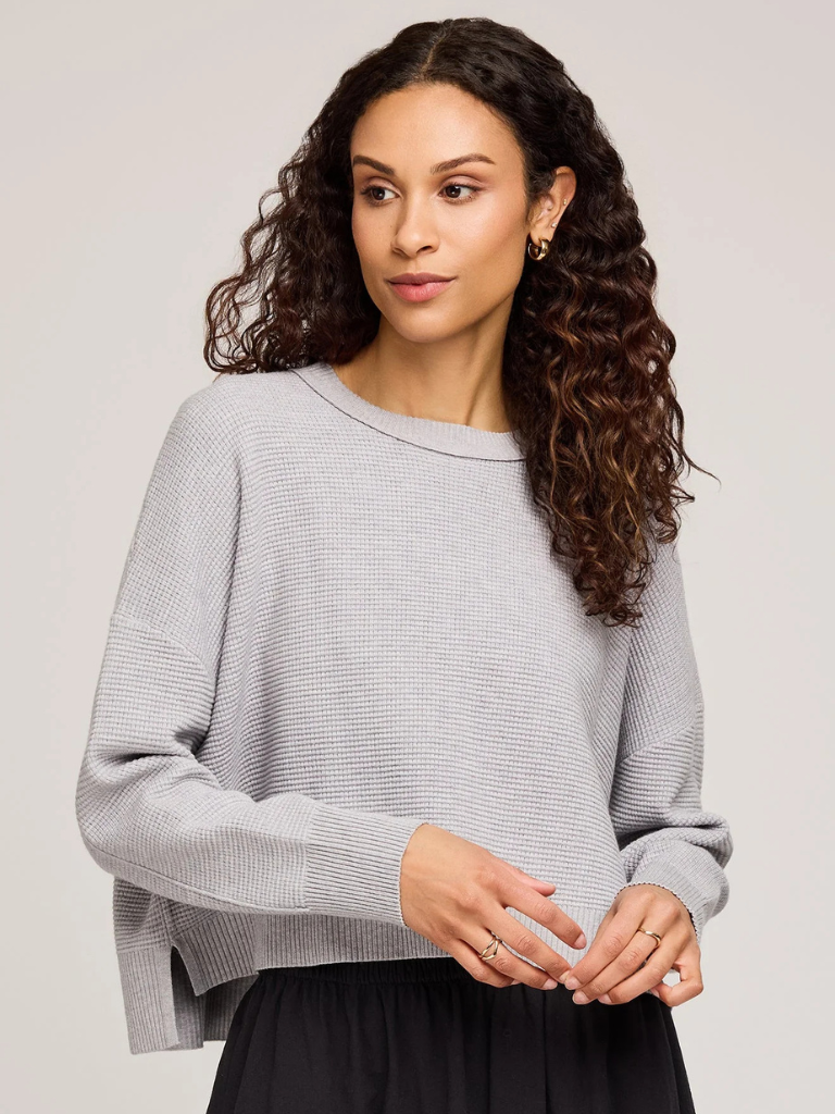 Axel Crewneck Sweater in Heather Ash