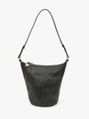 Petite Jeanne in Black Woven Checker