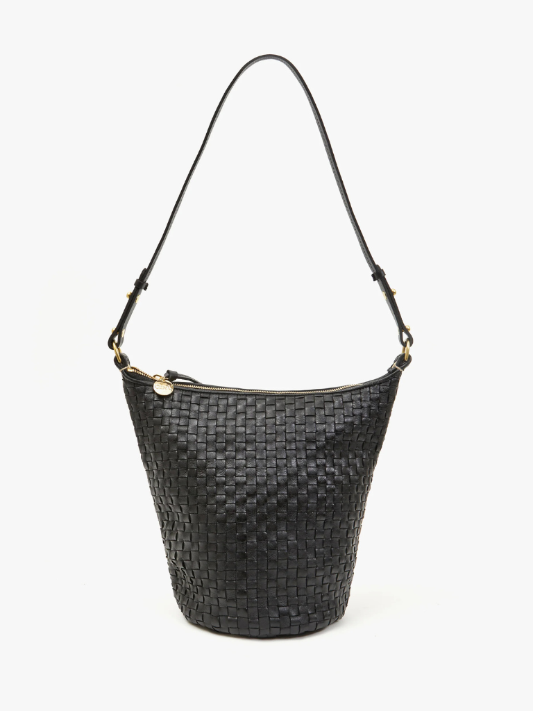 Petite Jeanne in Black Woven Checker