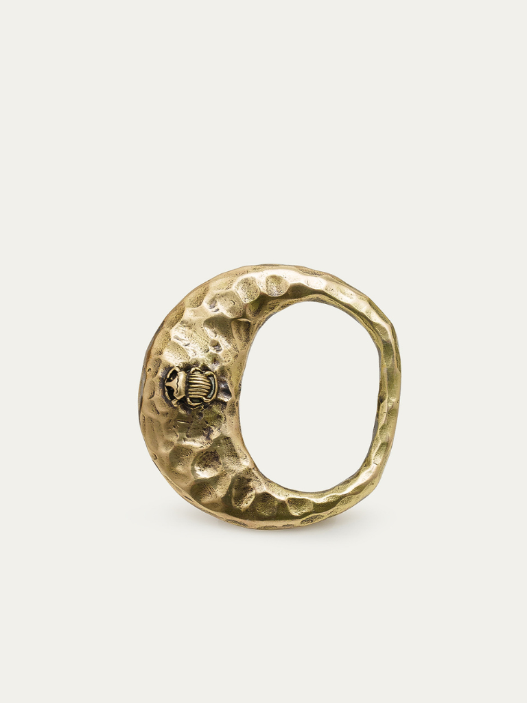 Baby Half Moon Belt Buckle in Gold