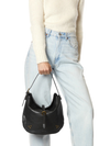 Luis Goatskin Bag in Black