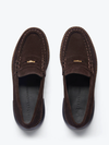Elba Penny Loafer in Espresso Suede