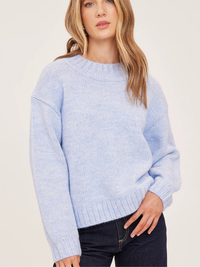 Tova Pullover Sweater in Heather Skyline