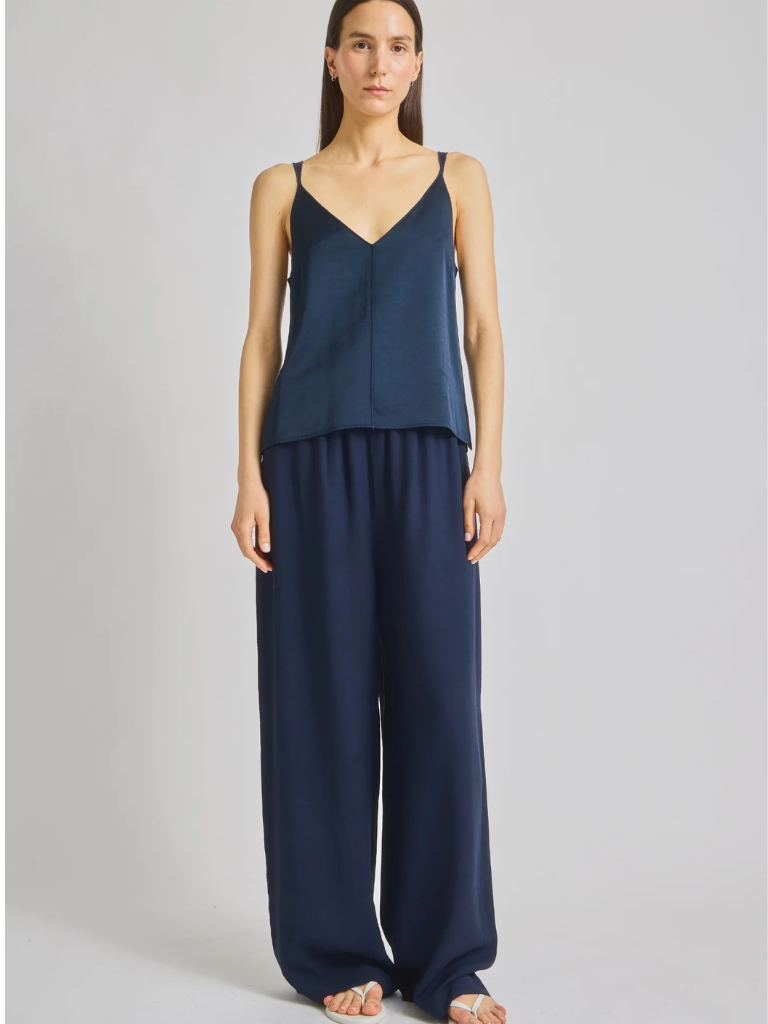 Keira V-neck Tank in Navy