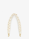 Braided Shoulder Strap in Cream Nappa Leather