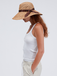 Garden Straw Hat in Natural/Brown