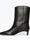 Tricia Studded Boot in Black Calf