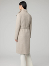 Genie Semi-Fitted Wool Coat With Belt in Hush