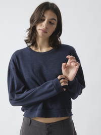 Sonoma Long Sleeve Crew T-Shirt in Vintage Navy