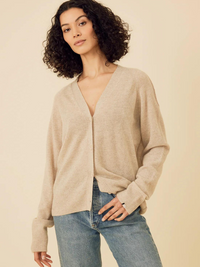 Sloane Cashmere Cardigan in Oatmeal