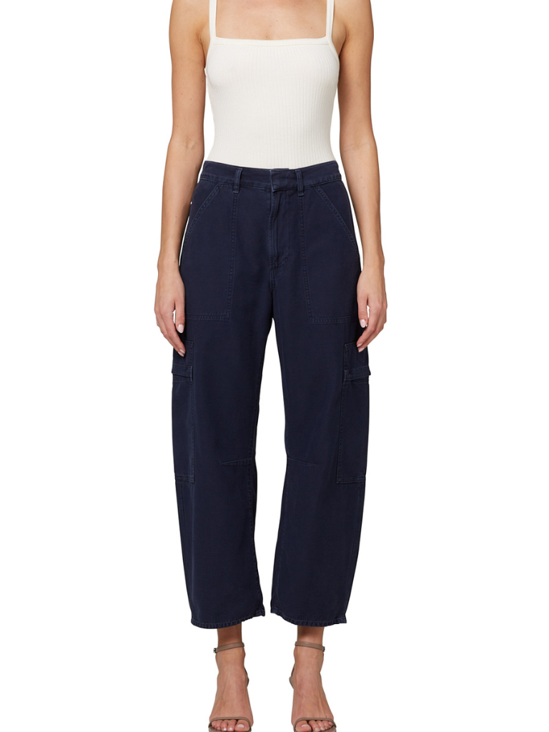 Marcelle Low Slung Cargo Pant in Night Flight
