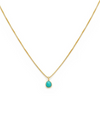 Sofia Slice Necklace in Gold Vermeil & Turquoise