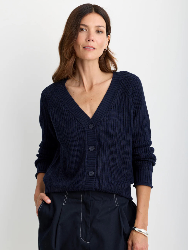 Raleigh Cardigan in Navy