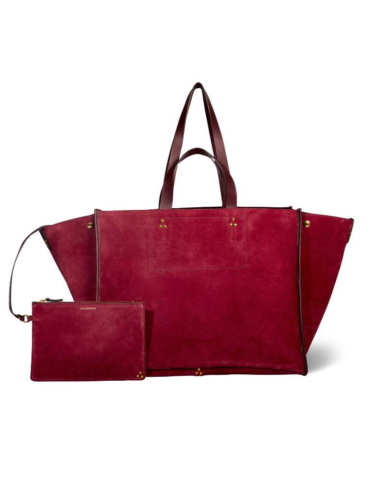 Leon Tote in Burgundy