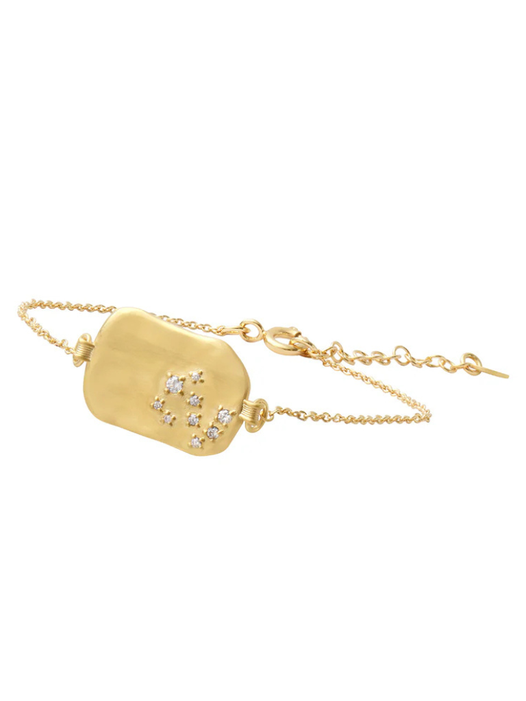 Frances Bracelet in White Zircon/Gold