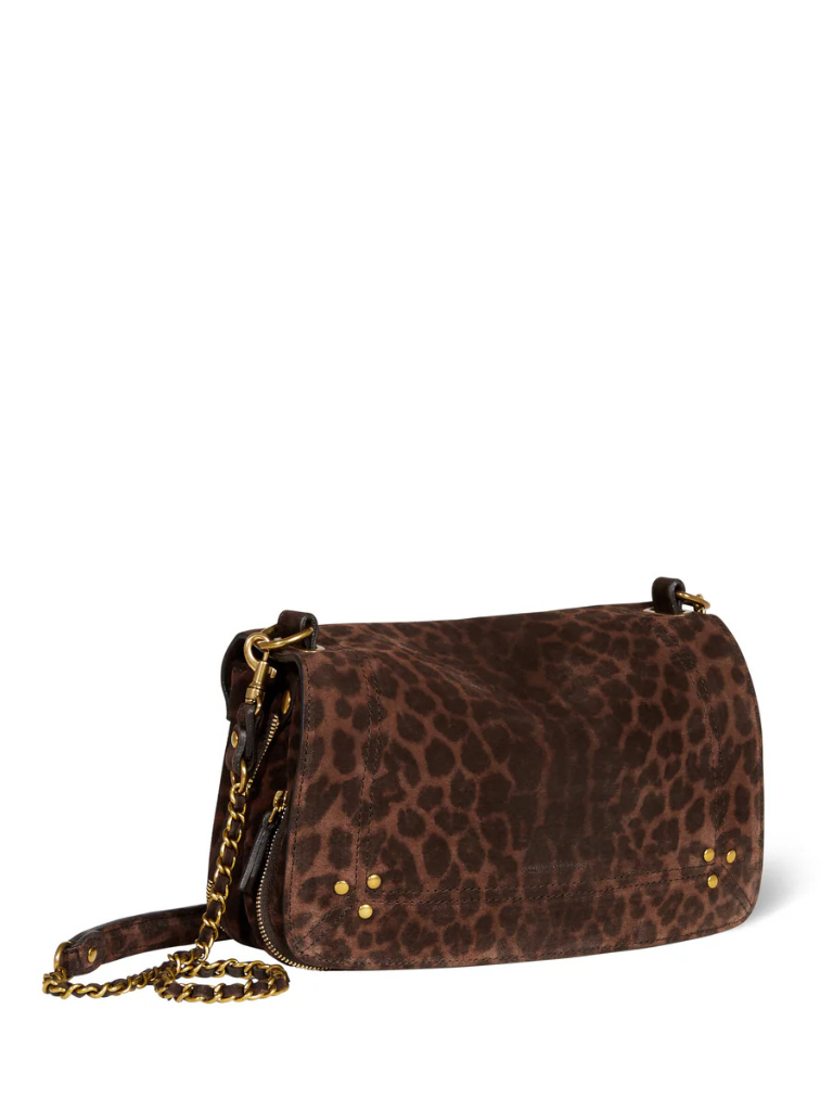 Bobi S Shoulder Bag in Leopard Suede