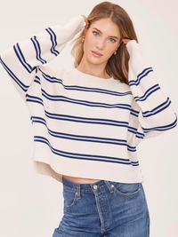 Echo Stripe Top in Cream Stripe