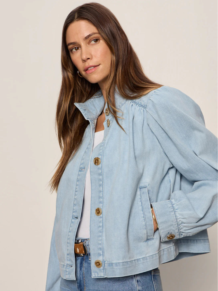 Charlotte Denim Jacket in Whisper