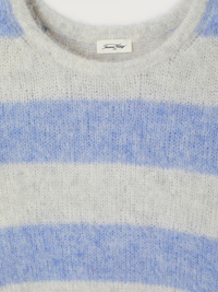 Niby Sweater in Grey/Blue Stripe