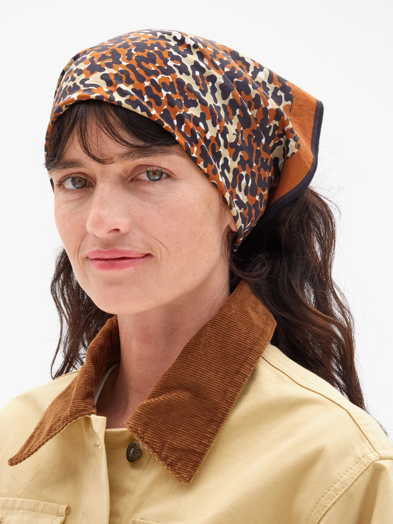 Bandana in Caramel Multi Double Jaguar