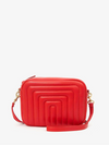 Midi Sac in Rouge Channel Quilted Nappa