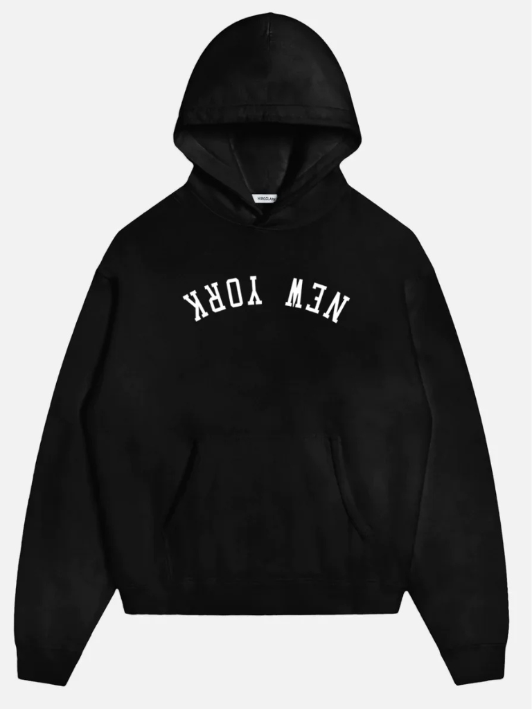 NEW YORK Hoodie Sweatshirt in Black