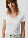 Sonoma V-Neck T-Shirt in Blanc