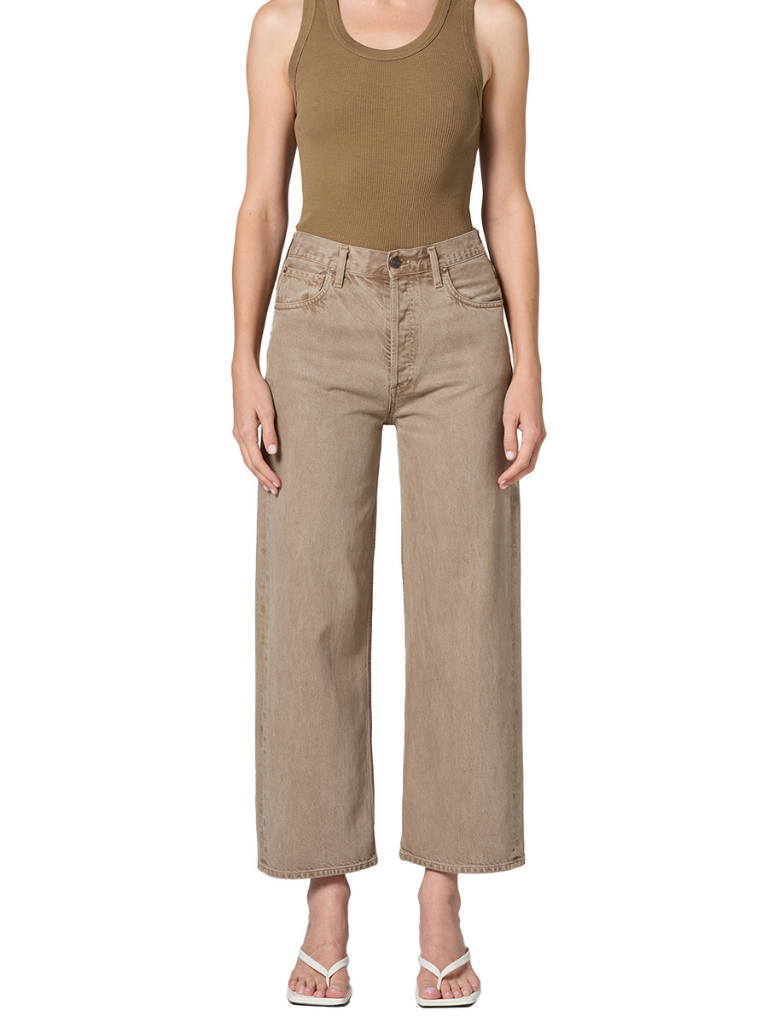 Ren High Rise Wide Leg Jean in Trail